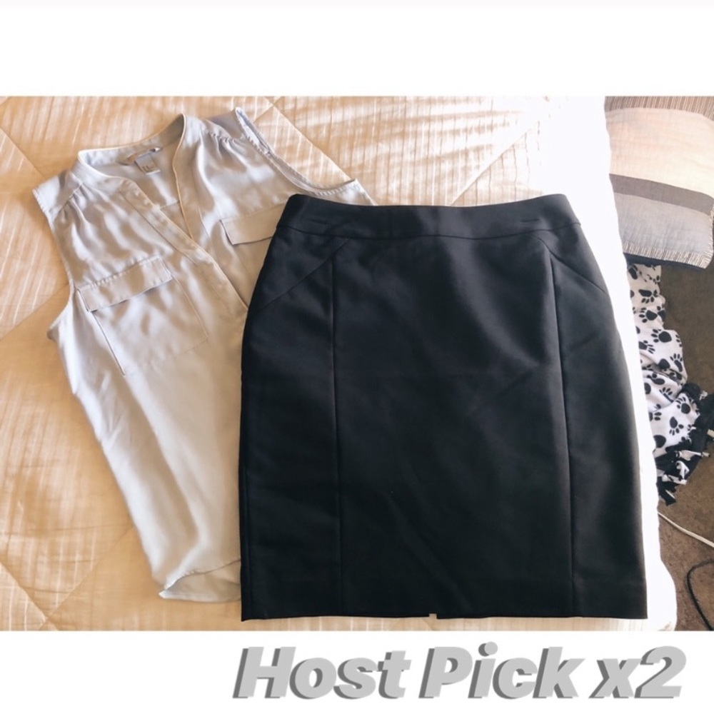 🎉 HP x2 🎉 | H&M | Black Fitted Pencil Skirt